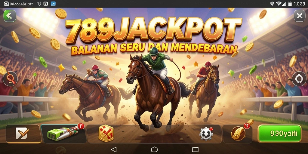 Screenshot menampilkan aksi balapan seru di 789JACKPOT.