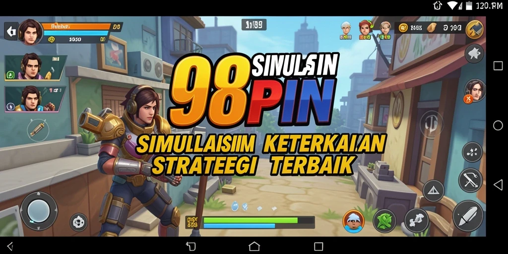 Tampilan screenshot utama 98SPIN menunjukkan keseruan gameplay simulasi.