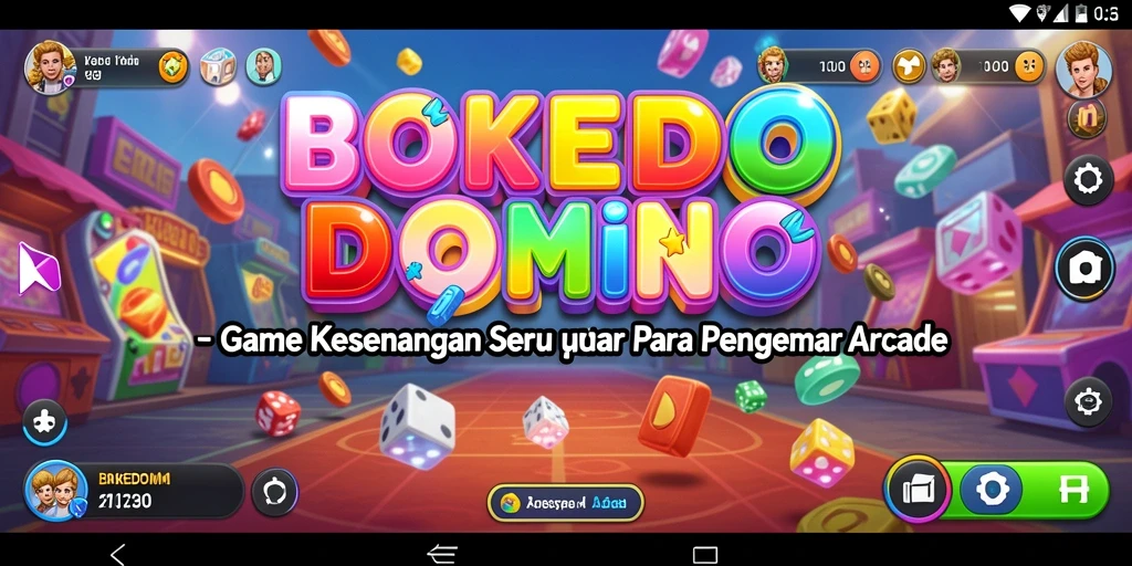 Screenshot dari gameplay seru BOKEDOMINO yang memikat.