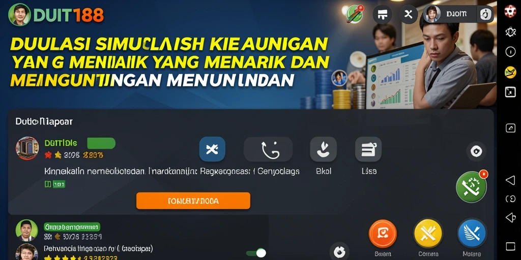 Tampilan gameplay interaktif dari DUIT188 yang seru dan mendidik.