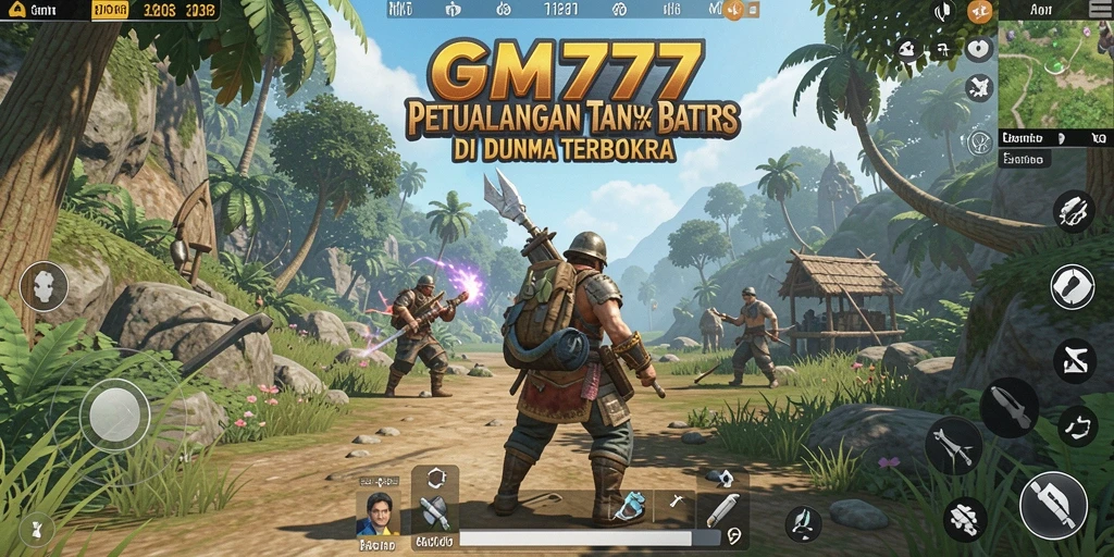 Screenshot gameplay GM777 dengan petualangan Open World yang menawan.
