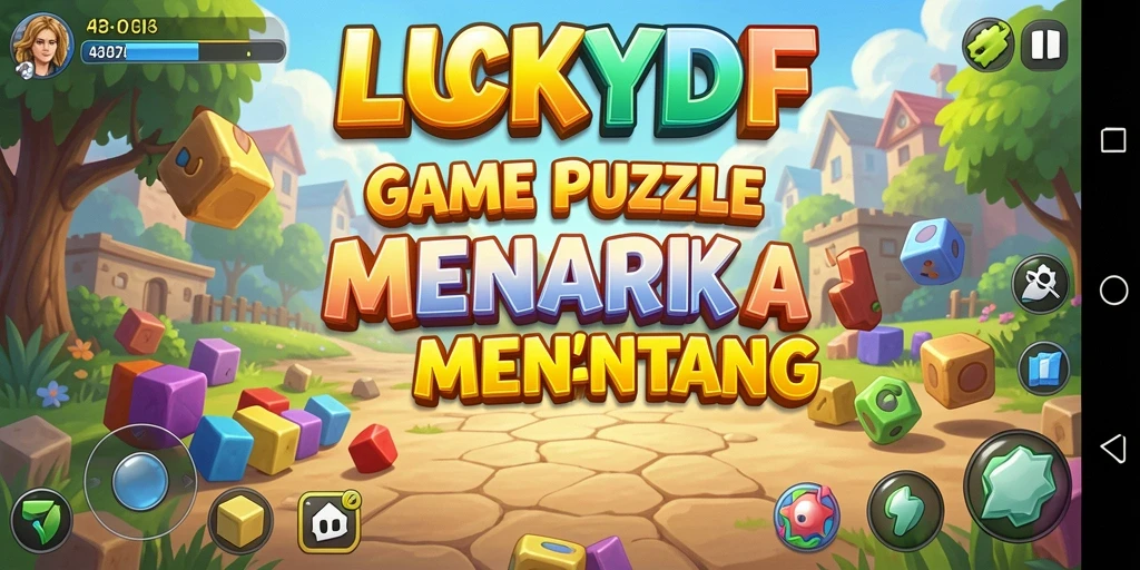 Tampilan gameplay menarik dari LUCKYDF yang penuh tantangan puzzle.