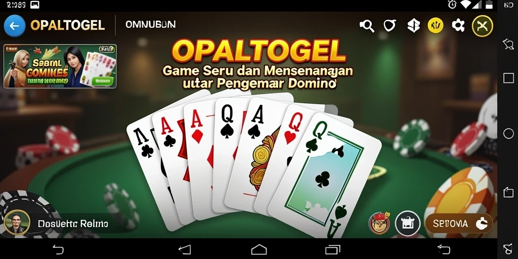 Tampilan gameplay OPALTOGEL yang menarik dan menawan.