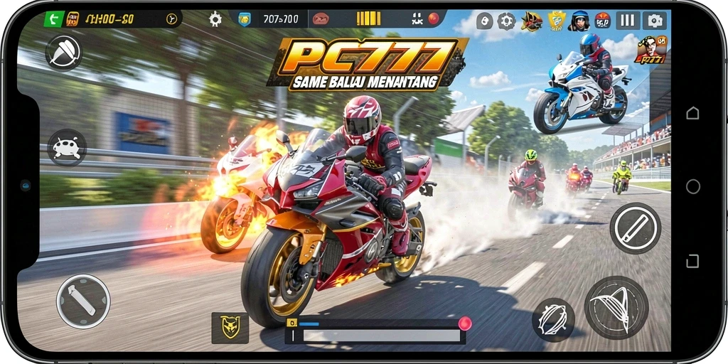 Tampilan gameplay PC777 yang menegangkan dan penuh aksi.