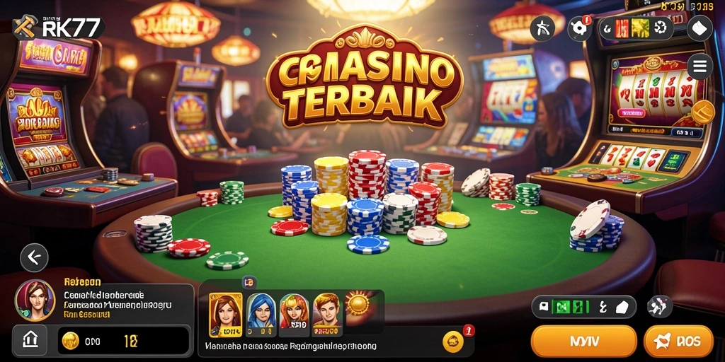 Tampilan gameplay RK77 yang menarik dan interaktif dalam permainan Kasino.