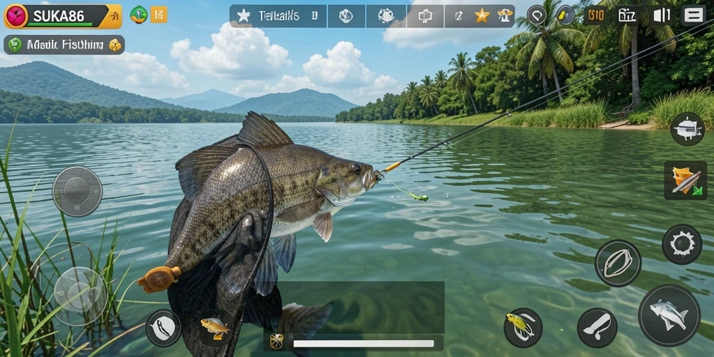 Tampilkan gameplay memancing yang seru di SUKA86.