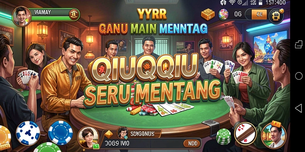 Screenshot utama gameplay QiuQiu YYRR yang penuh aksi.